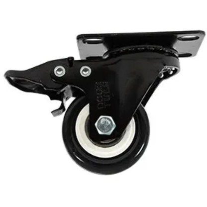 Rodaja pvc negro giratoria y freno 2" Dogotuls