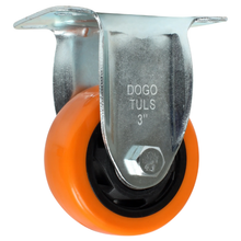 Rodaja pvc naranja fija 3" Dogotuls