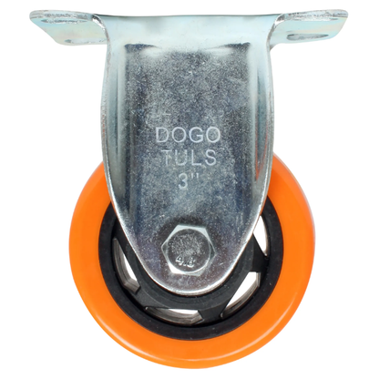 Rodaja pvc naranja fija 3" Dogotuls