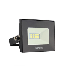 Reflector Fijo Sanelec 2155 10w Luz Fría Carcasa Negra Negro