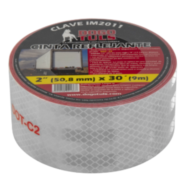 Cinta reflejante 2"x 30´ dot-c2 11" / 7" Dogotuls