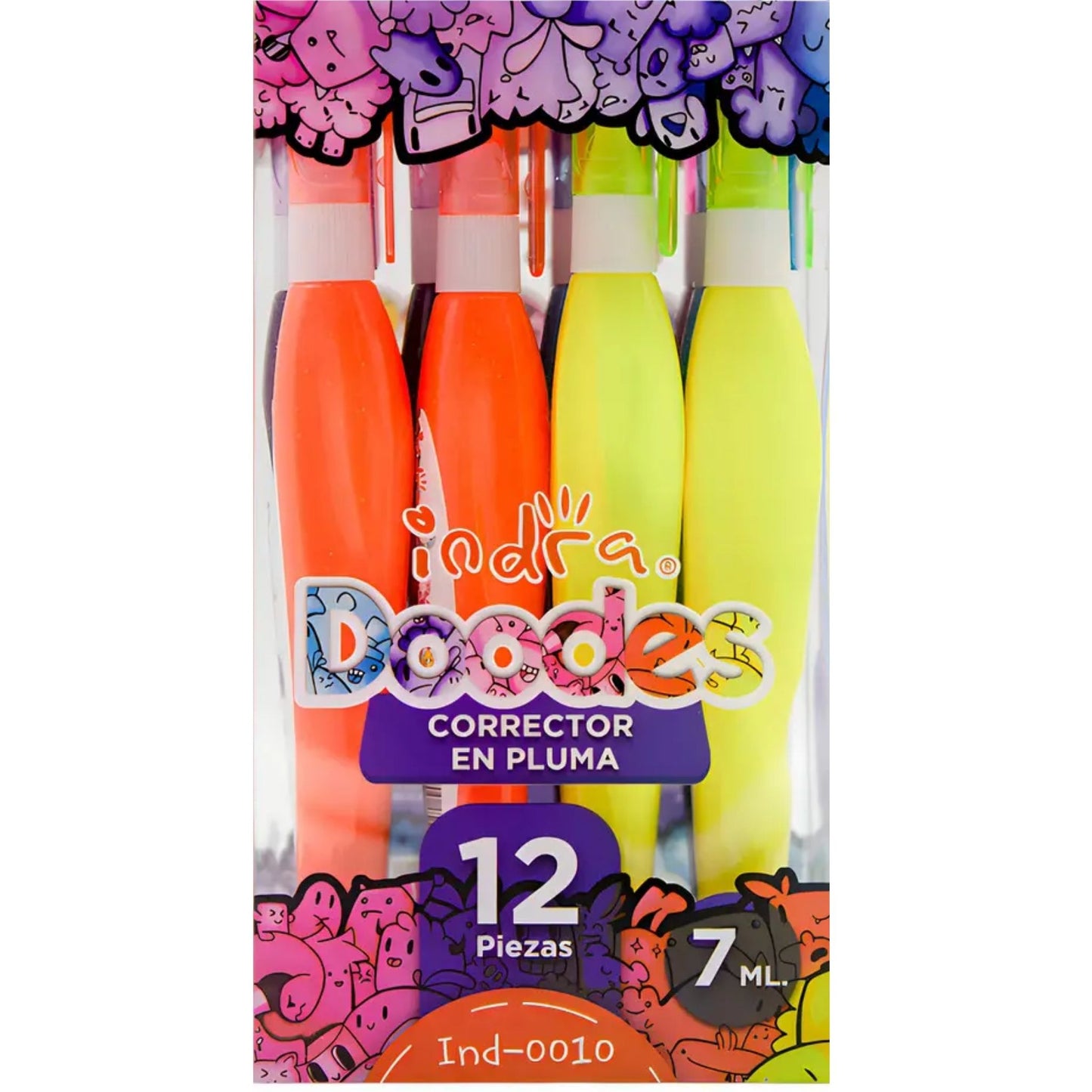 12pz Corrector Liquido Indra Pluma 6 ml IND-0010