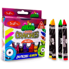 Set 24+4 Crayon Jumbo Triangular Indra IND-0167 Cera