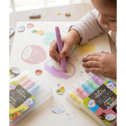 6pz Marcador Gel Pastel Indra IND-0397 Jumbo Frutales