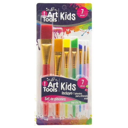 Set 7pz Pinceles Art Kids Indra IND-0579