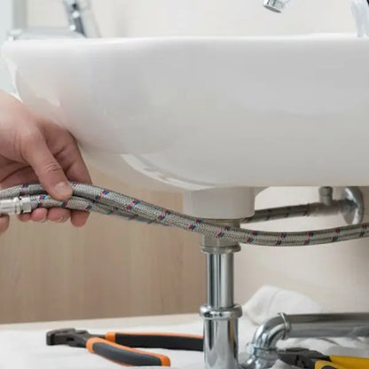 Manguera flexible para lavabo de 40 cm- 1/2" x 1/2" Aksi Aksi