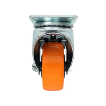Rodaja PVC 4" Dogotuls Giratoria con Freno, Naranja