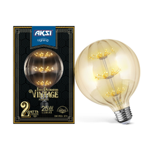 Foco LED Aksi Vintage Globo Pumpkin 2w E27