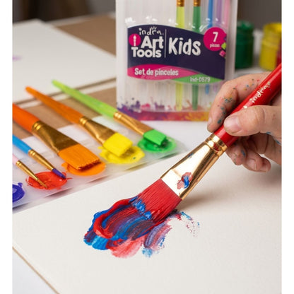 Set 7pz Pinceles Art Kids Indra IND-0579