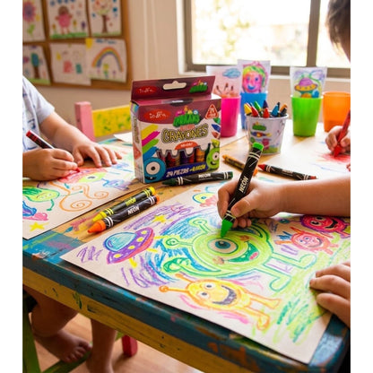 Set 24+4 Crayon Jumbo Triangular Indra IND-0167 Cera