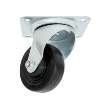 Rodaja Giratoria 2" Dogotuls Hule Negro Buje