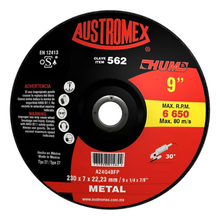 Disco abrasivo para debaste de metal de 230 x 7 x 22.23 mm