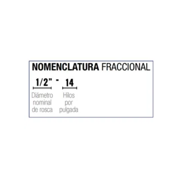 Machuelo Dogotuls para Tubo NPT 1/2"-14 AAC