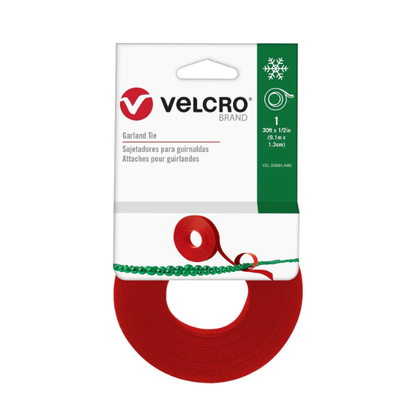 Cinta VELCRO color Rojo - Rollo de 9.1 m x 1.3 cm Decoración y Organización