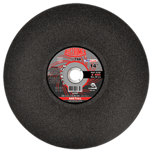 50pz Disco Abrasivo Corte 744 Austromex 14'' Grano 30 Metal Gris