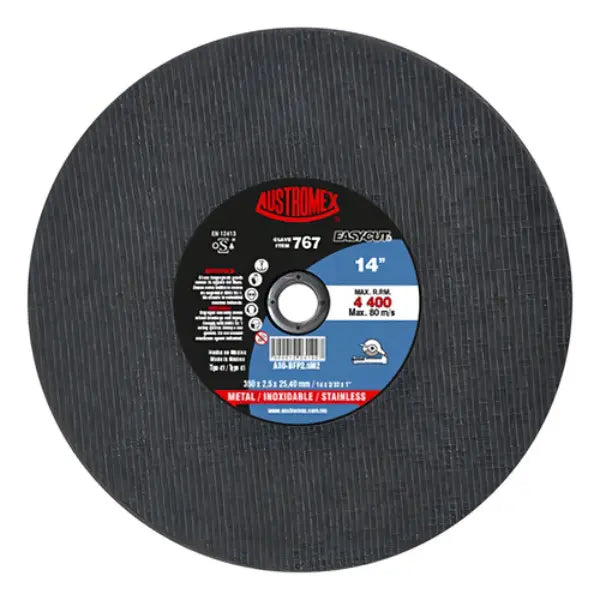 Pack 2 Disco Corte Metal Acero Inoxidable Austromex 14 PuLG Austromex