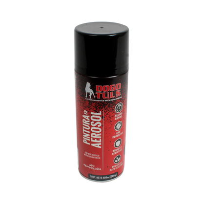 Pintura Aerosol Brillante Dogotuls color Negro, 400ml