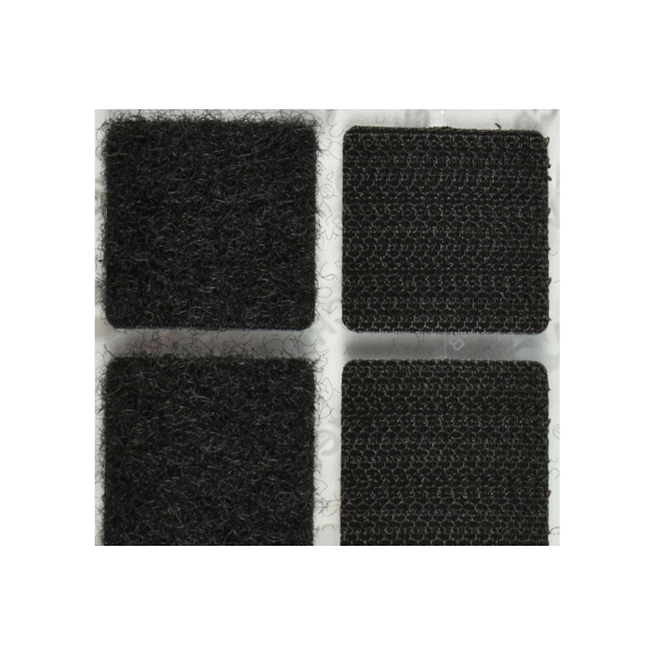 12 Cintas Adhesivas VELCRO® Sujetadores Cuadros organizador Adherible Negro