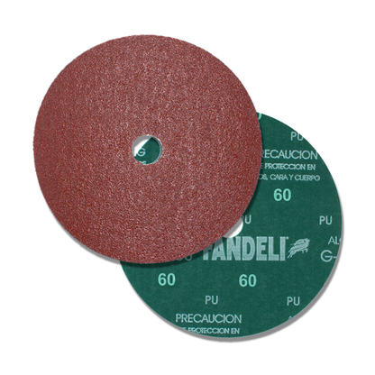 25 piezas Disco de Fibra Fandeli G-88 Plus Grano 080, 7" x 7/8"