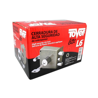 Cerradura Alta Seguridad Tover L6 Multipunto Reversible Acero
