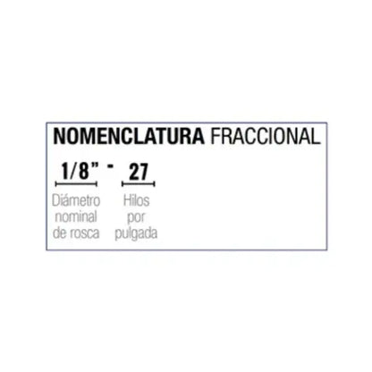 Machuelo Dogotuls para Tubo NPT 1/8"-27 AAC - Dogotuls - empaque
