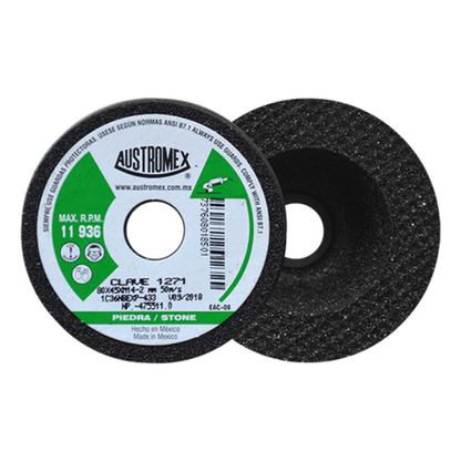4pzs Copa abrasiva tipo R.T.11 grano 36 Austromex