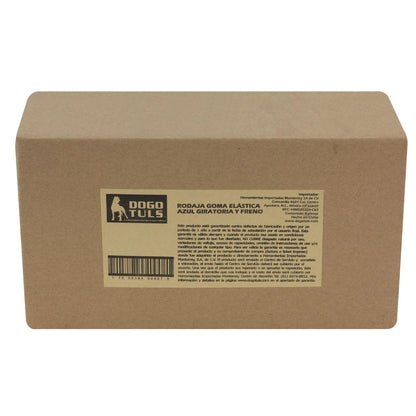 Rodaja Goma Elástica Dogotuls Azul Giratoria Con Freno 3" MarchanteMX