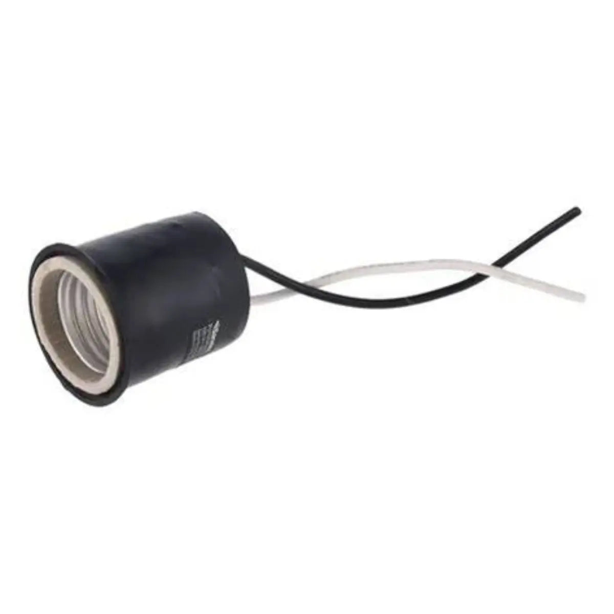 Socket Foco Sanelec Portalampara 2490 Negro Exterior 3 Piezas - Sanelec