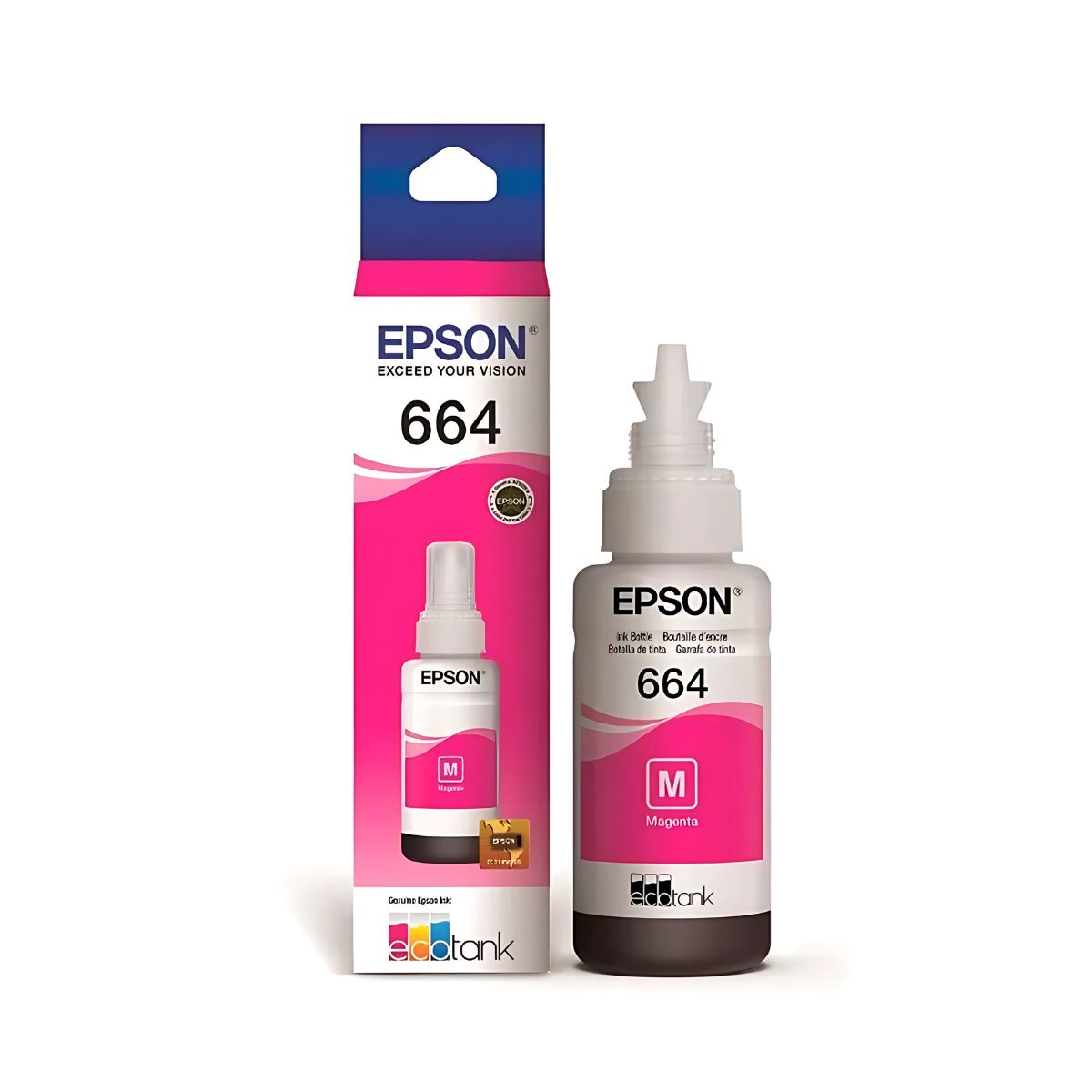 Tinta Epson T664 Original Ecotank Color Magenta