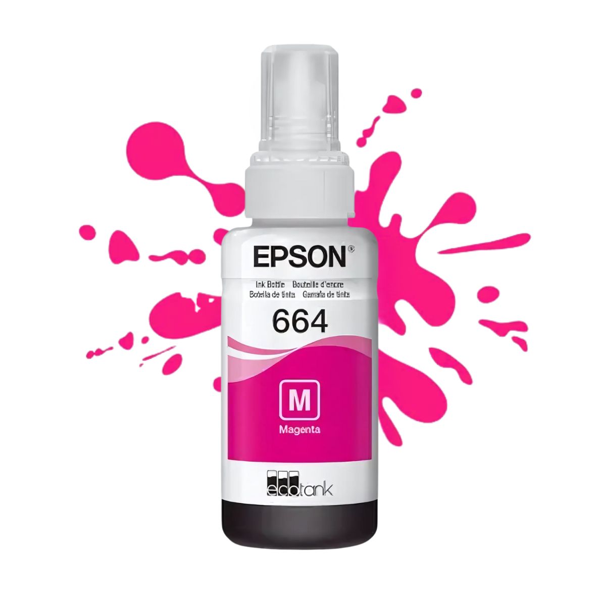 Tinta Epson T664 Original Ecotank Color Magenta