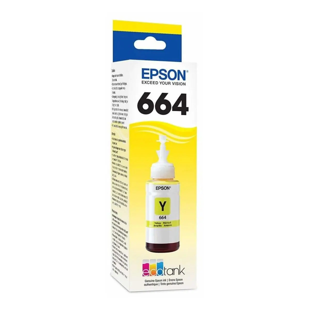 Tinta Epson T664 Original Ecotank Color Amarillo Exel