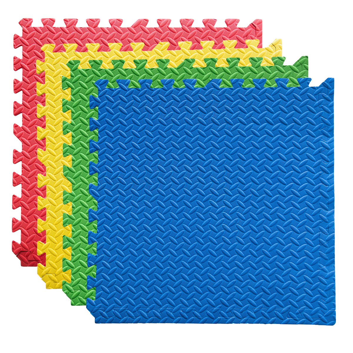 Set 4 Tapetes Foamy Rojo Verde Amarillo Azul - Marchante MX