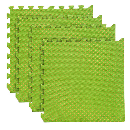 Set 4 Tapetes De Foamy Bolitas Verde - Coveme - empaque