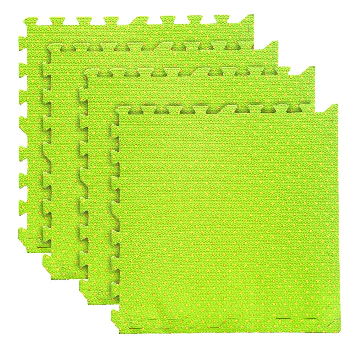 Set 4 Tapetes De Foamy Bolitas Verde - Coveme - vista lateral