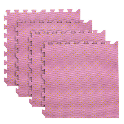 Set 4 Tapetes De Foamy Bolitas Rosa Plash