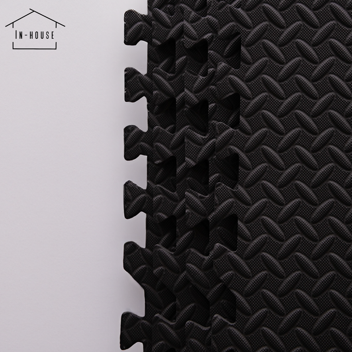 Set 4 Tapetes De Foamy Negro Gym - Marchante MX