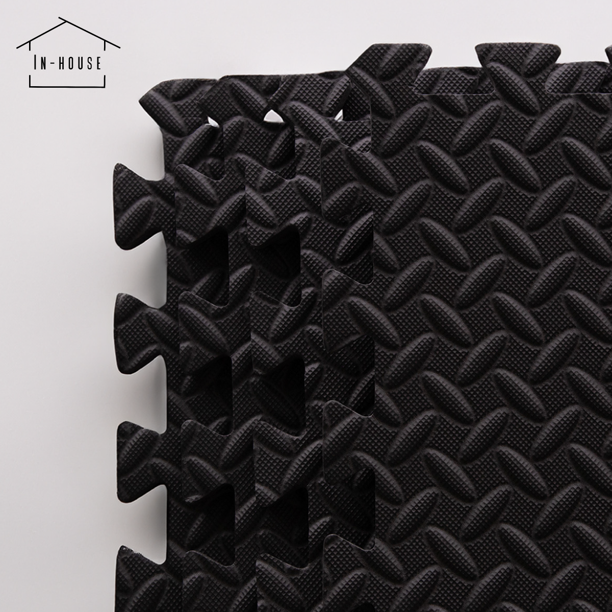 Set 4 Tapetes De Foamy Negro Gym - Marchante MX