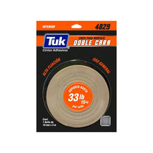 CINTA DOBLE CARA MONTAJE 19MM X 5M ESPUMA POLIETILENO TUK - Tuck