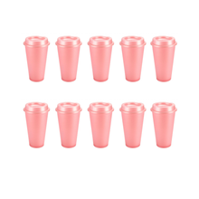 Pack 10 Vasos Plastico Promoopcion Cafetero 475ml Colores