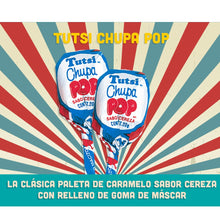 24 Paletas Chupa Pop Sabor Cereza Tutsi Pop 20gr C/u