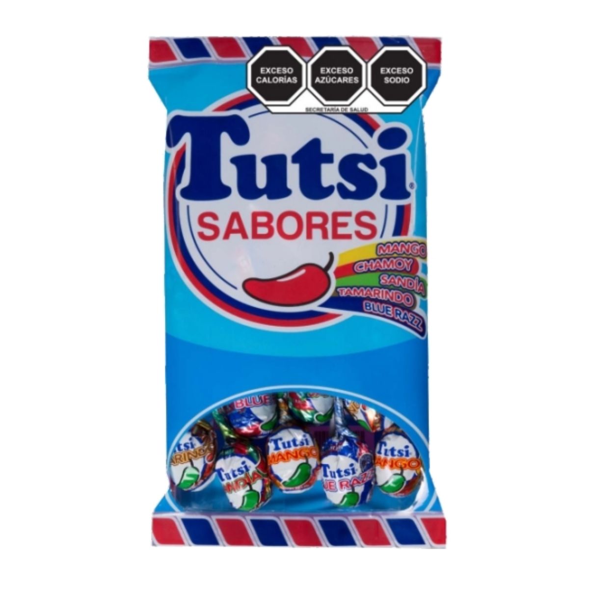 Paleta Sabores Surtidos Tutsi Pop Bolsa 24 Pz Variedad