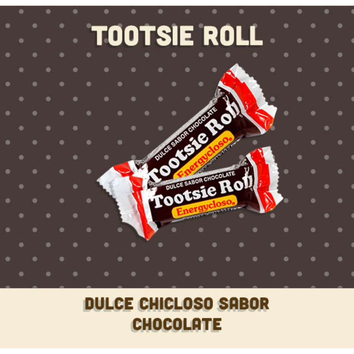 200 Dulce Chiclosos Tootsie Roll Sabor Chocolate Bolsa 600gr