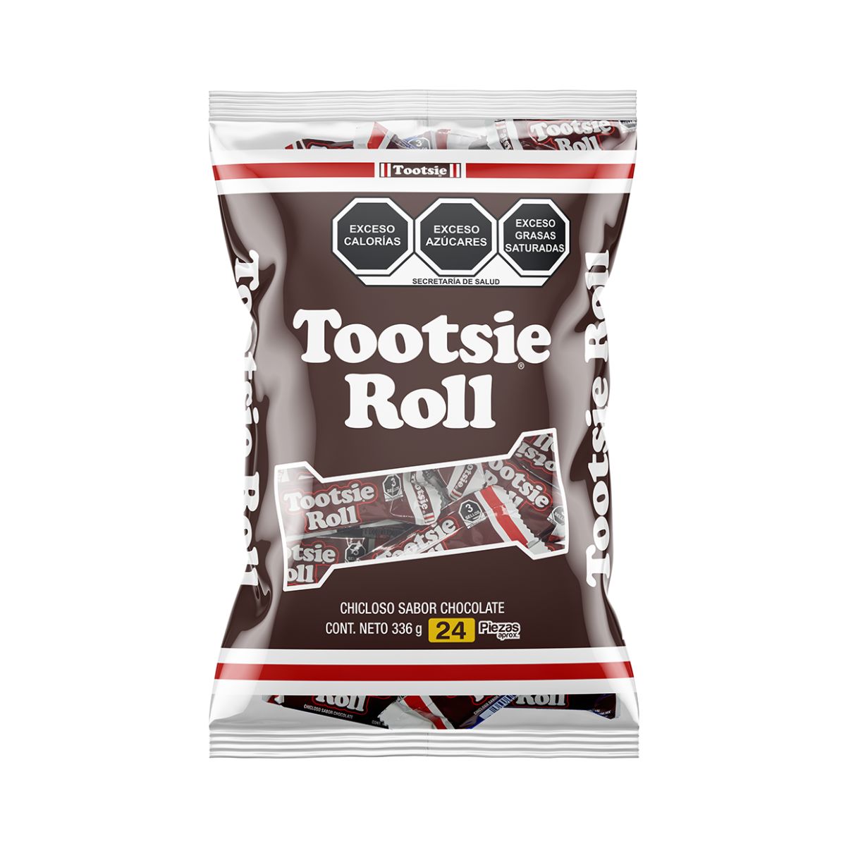 24 Dulces Chiclosos Sabor Chocolate Tootsie Roll Clasico