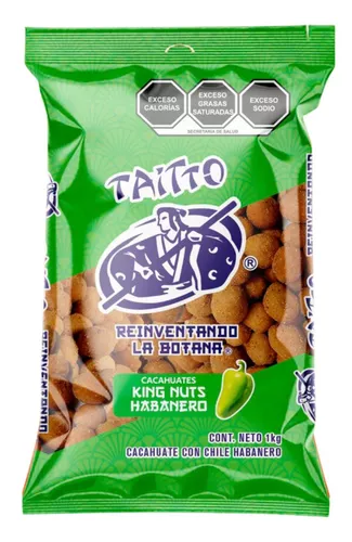 Cacahuate Japones Sabor Habanero Taitto 1kg King Nuts