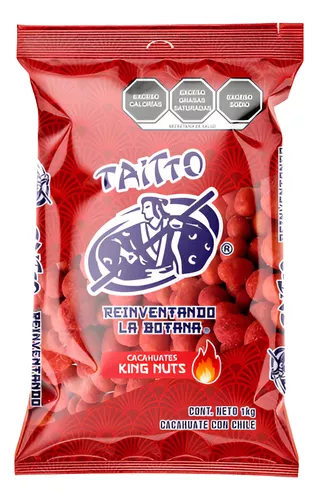 1 Kg Cacahuate Japones Picante Taitto Cubierta Crujiente - Marchante MX