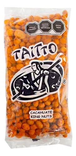 1 Kg Cacahuate Japones Sabor Queso Taitto Cubierta Crujiente - Marchante MX