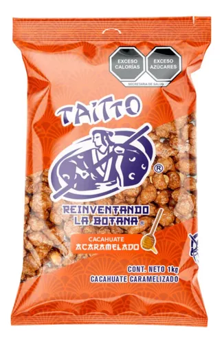 Cacahuate Garapiñado con Anjojoli Taitto Bolsa De 1kg