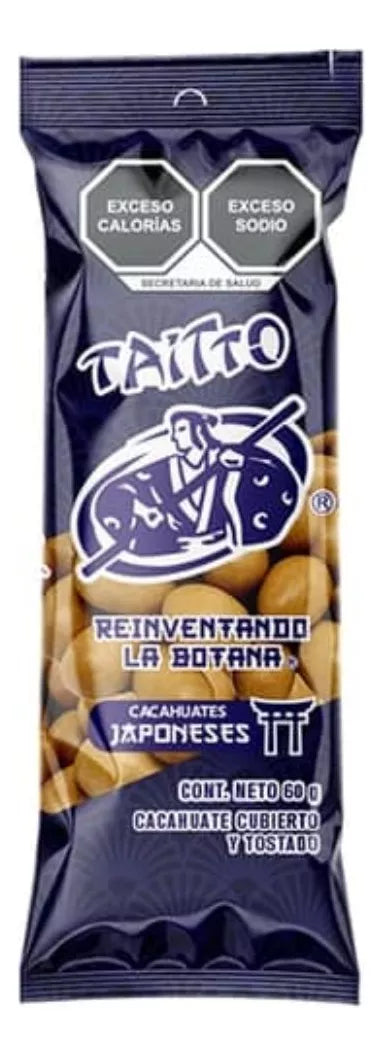 50 Bolsitas Cacahuates Japonés Tostado Taitto 60gr C/u