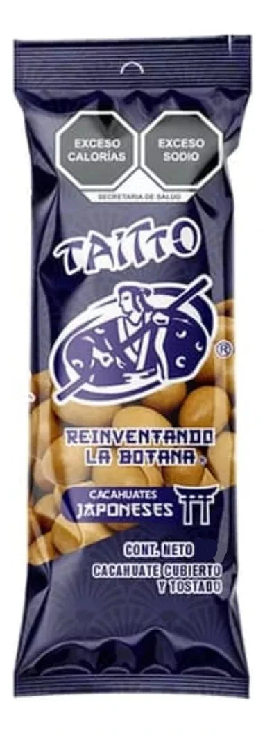 50 Bolsitas Cacahuates Japonés Tostado Taitto 30g C/u