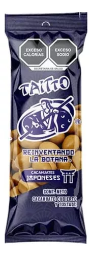 50 Bolsitas Cacahuates Japonés Tostado Taitto 80g C/u